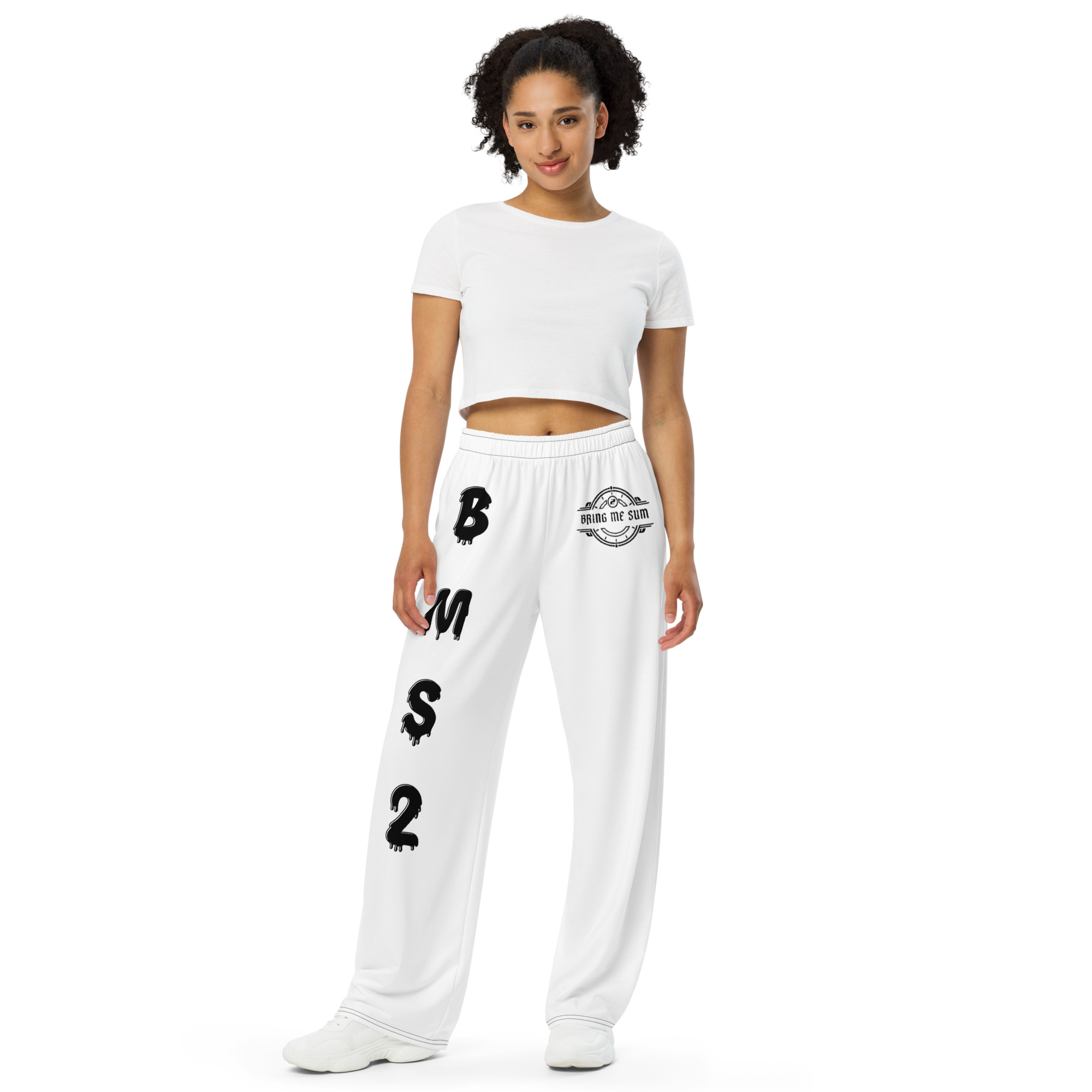 All-over print unisex wide-leg pants - Image 5